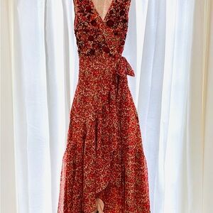Floral Red Women's Ronna Gill Dress